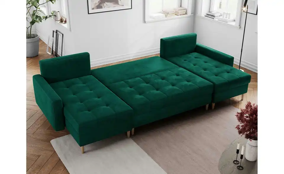 Wohnlandschaft Dunkelgrün, in Wohnsituation