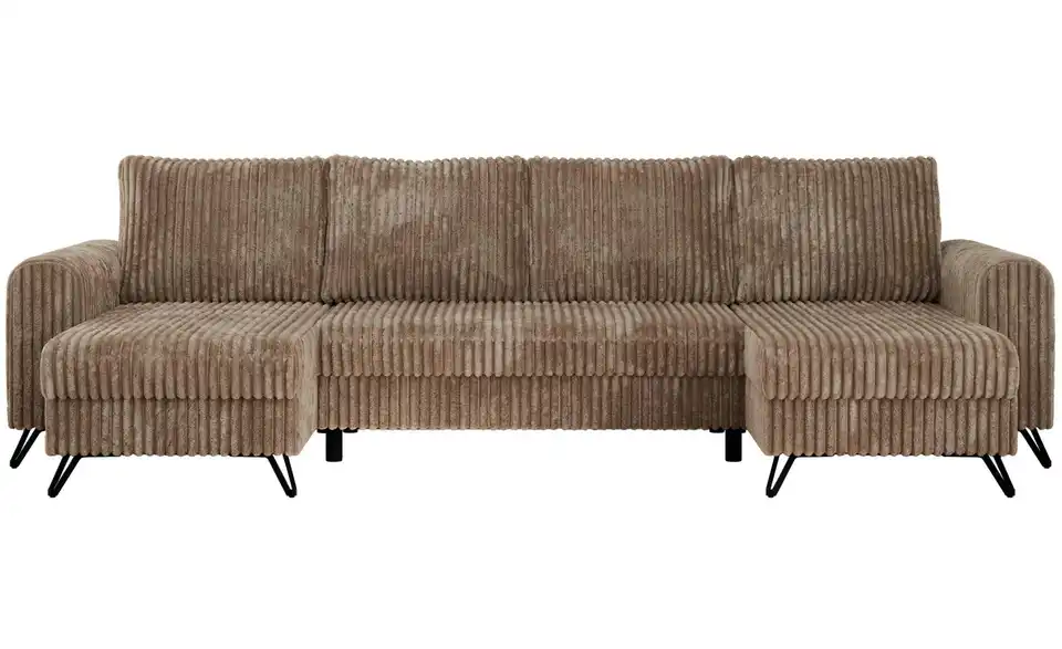 Wohnlandschaft Braun, Frontansicht