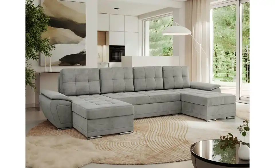 Wohnlandschaft Hellgrau, in Wohnsituation