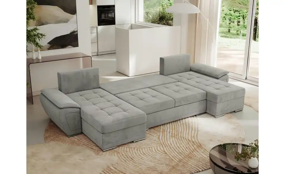 Wohnlandschaft Hellgrau, Funktionsansicht