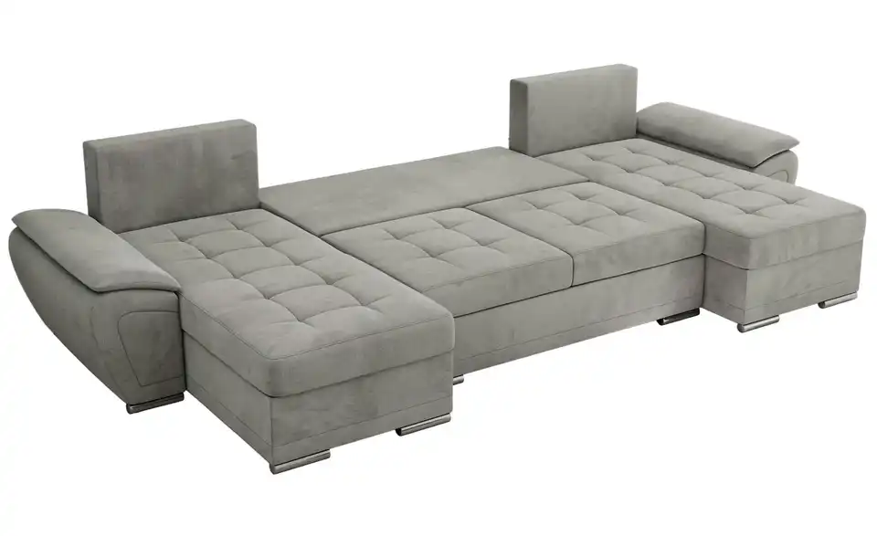 Wohnlandschaft Hellgrau, Detailansicht