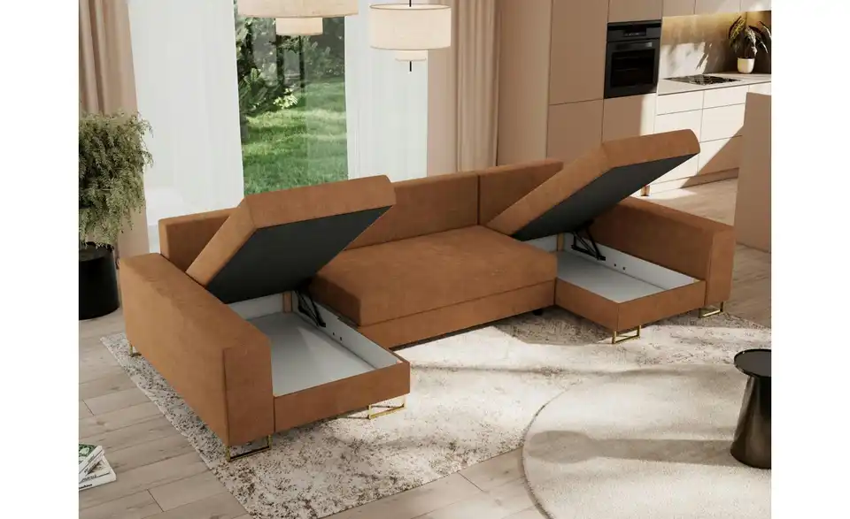 Wohnlandschaft Orange, in Wohnsituation