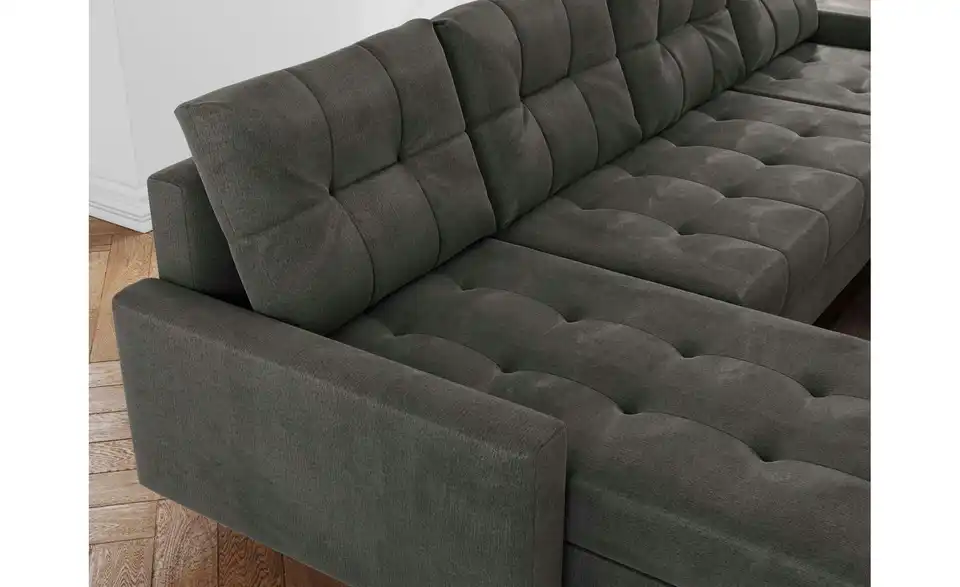 Wohnlandschaft Dunkelgrau, Detailansicht