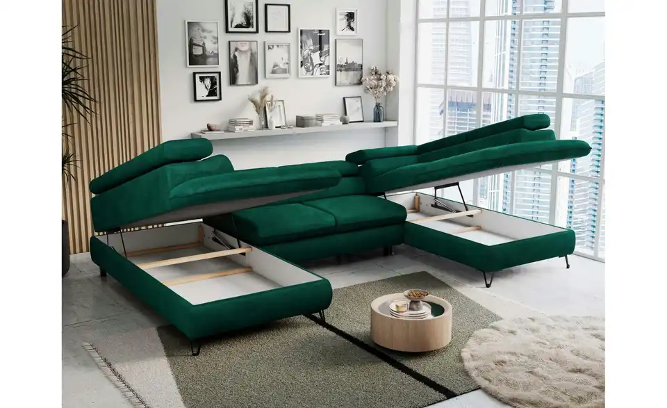 Wohnlandschaft Grün, Funktionsansicht