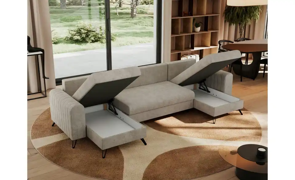 Wohnlandschaft Beige, in Wohnsituation