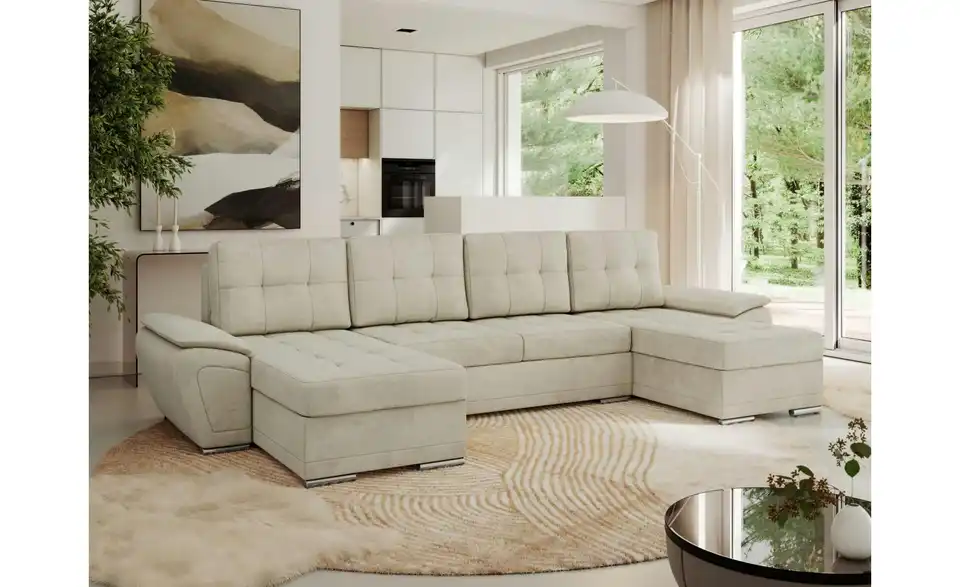 Wohnlandschaft Beige, in Wohnsituation