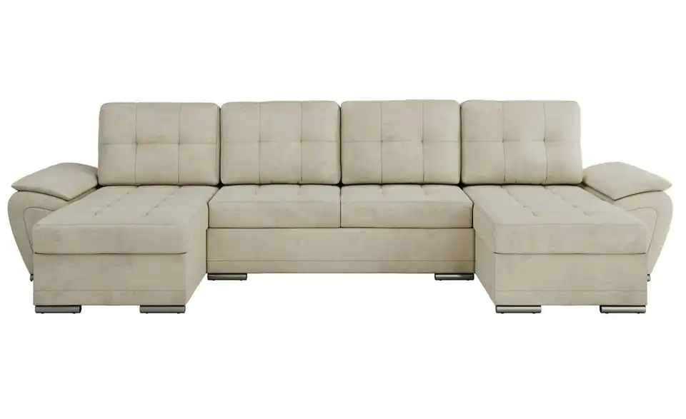 Wohnlandschaft Beige, Frontansicht