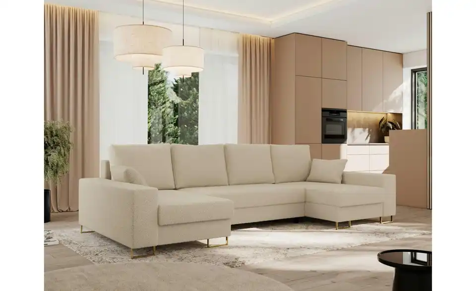 Wohnlandschaft Beige, in Wohnsituation