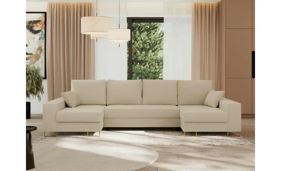 Wohnlandschaft Beige, in Wohnsituation