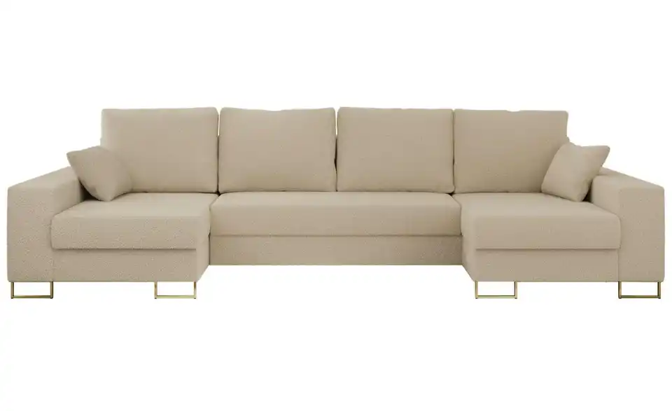 Wohnlandschaft Beige, Frontansicht