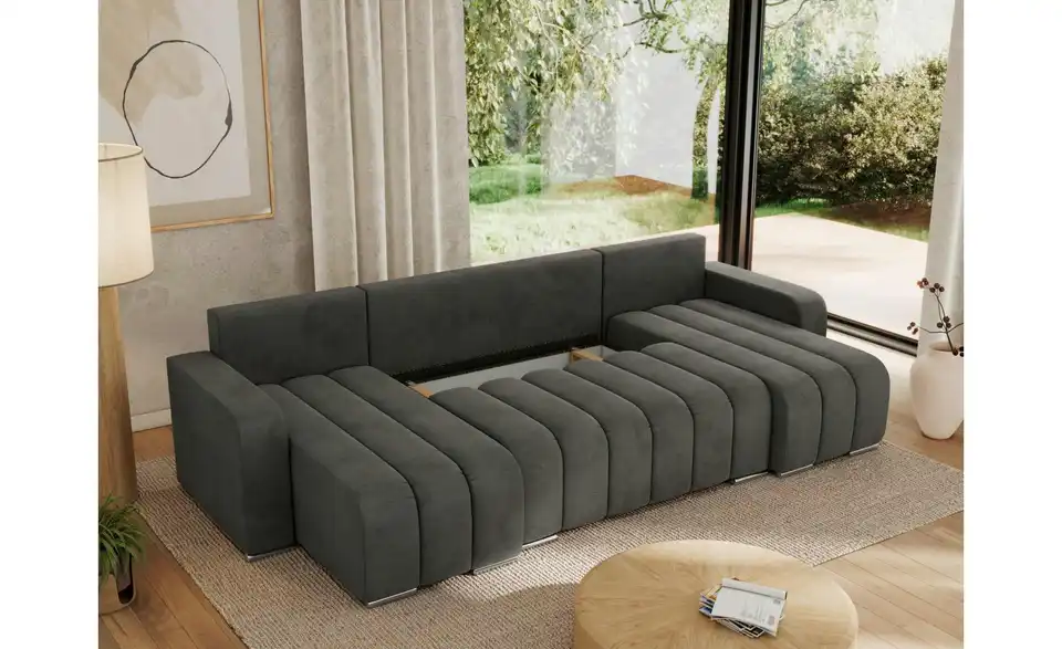 Wohnlandschaft Dunkelgrau, Funktionsansicht