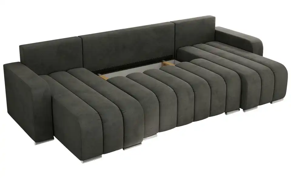 Wohnlandschaft Dunkelgrau, Detailansicht