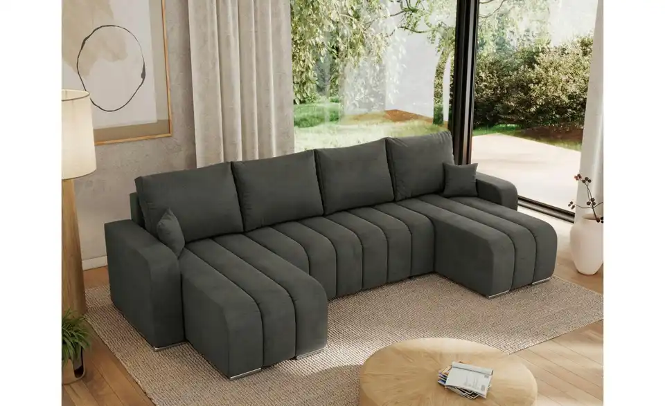 Wohnlandschaft Dunkelgrau, in Wohnsituation