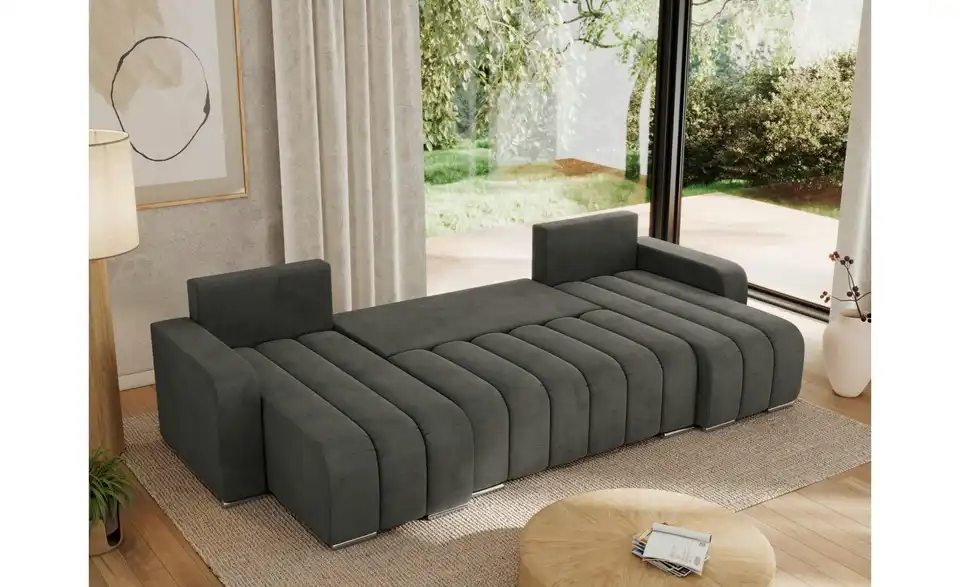 Wohnlandschaft Dunkelgrau, in Wohnsituation