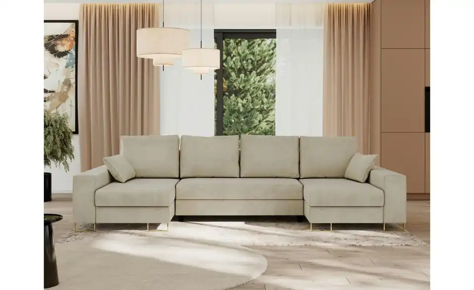 Wohnlandschaft Beige, in Wohnsituation