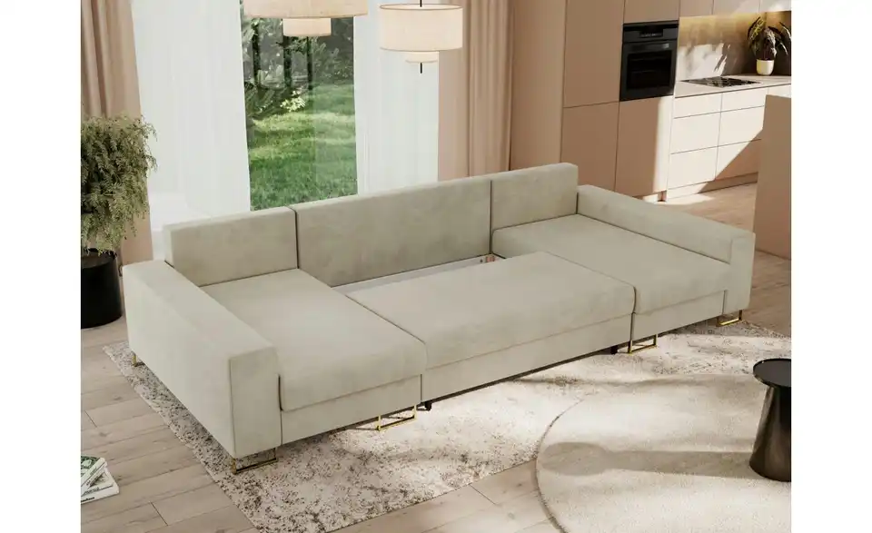 Wohnlandschaft Beige, Funktionsansicht