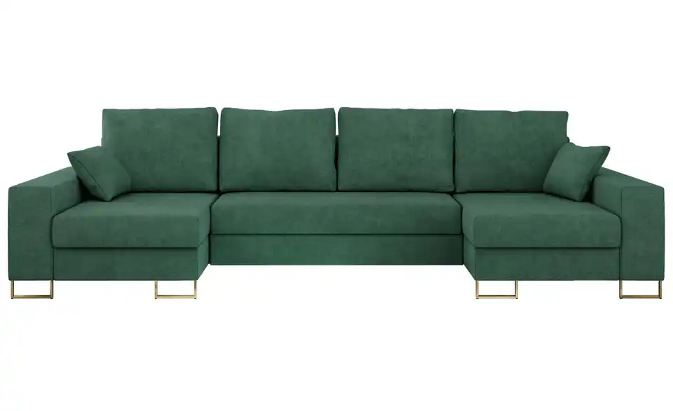 Wohnlandschaft Grün, Frontansicht