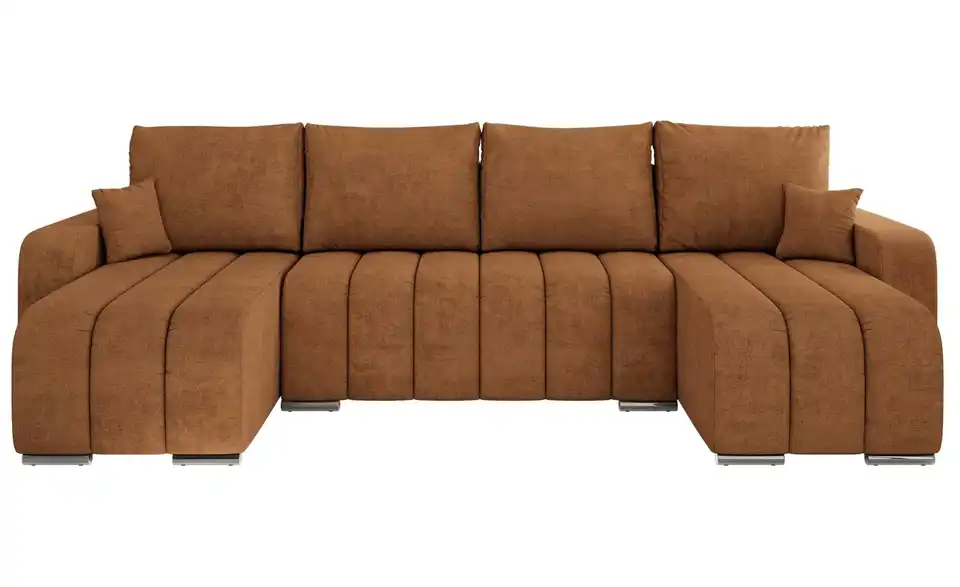 Wohnlandschaft Orange, Frontansicht