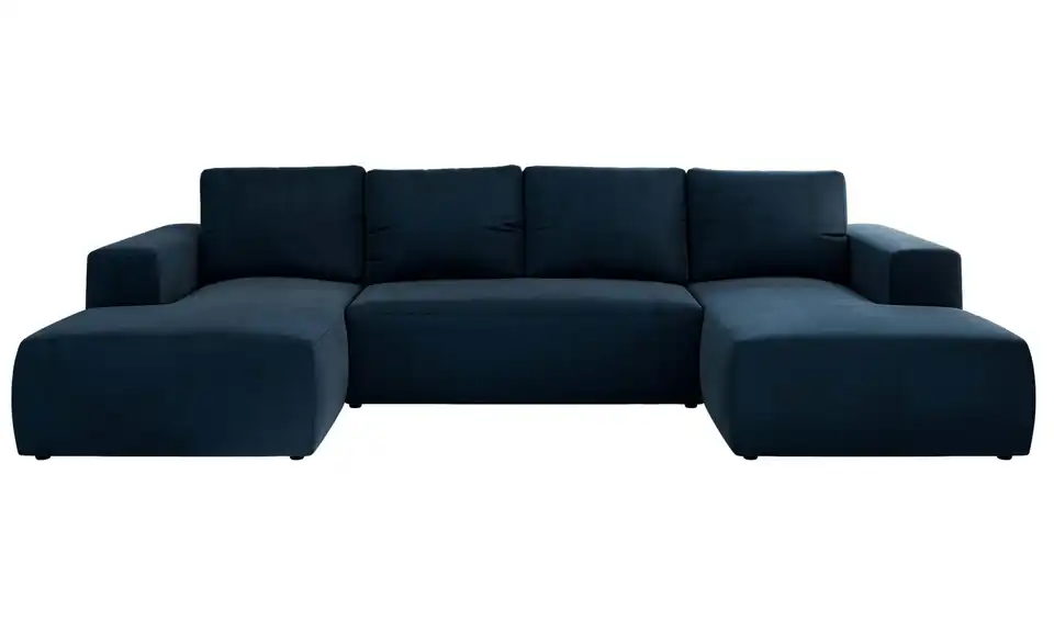 Wohnlandschaft Dunkelblau, Frontansicht