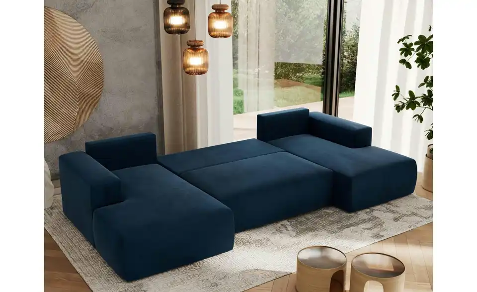 Wohnlandschaft Dunkelblau, Funktionsansicht