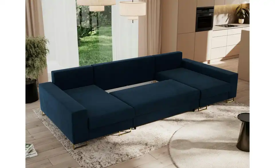 Wohnlandschaft Dunkelblau, Funktionsansicht