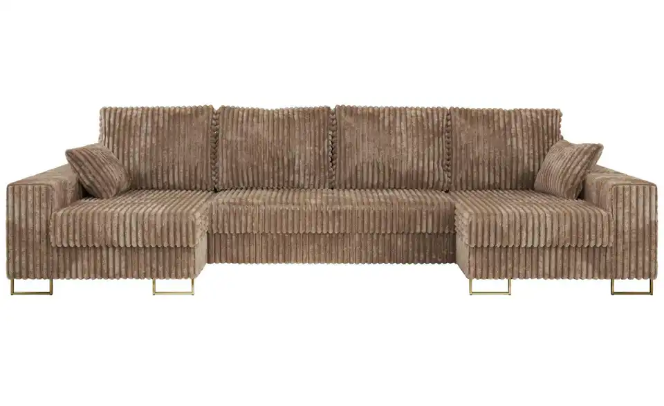 Wohnlandschaft Braun, Frontansicht