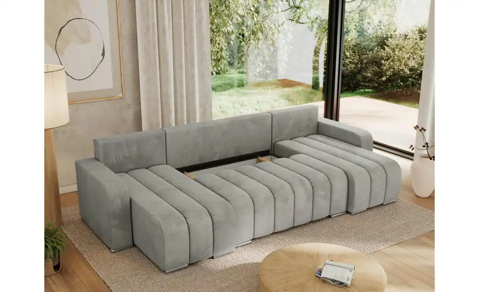 Wohnlandschaft Hellgrau, Funktionsansicht