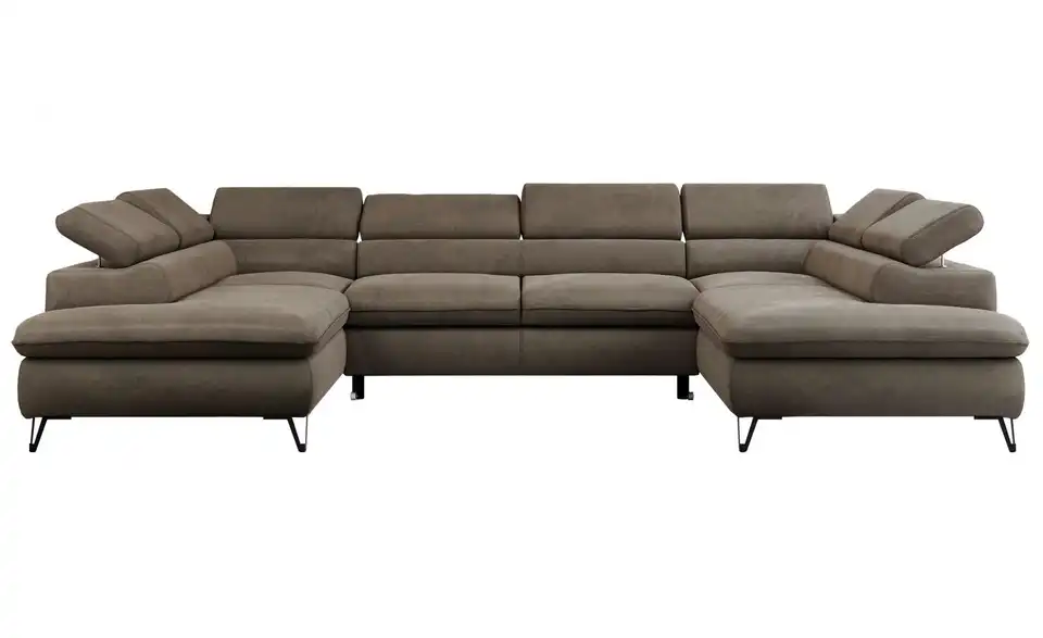 Wohnlandschaft Braun, Frontansicht