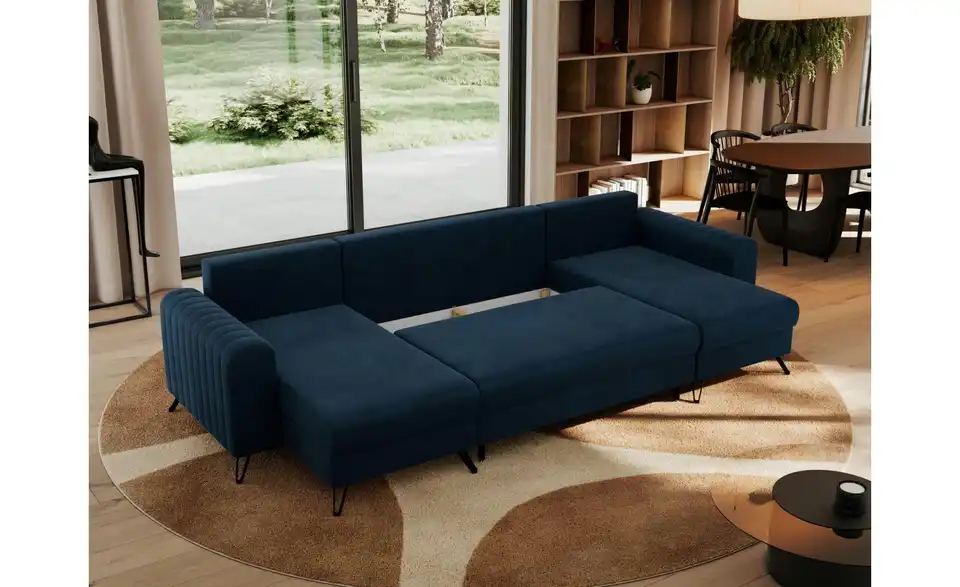 Wohnlandschaft Dunkelblau, Funktionsansicht