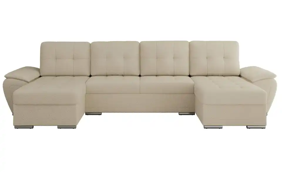 Wohnlandschaft Beige, Frontansicht