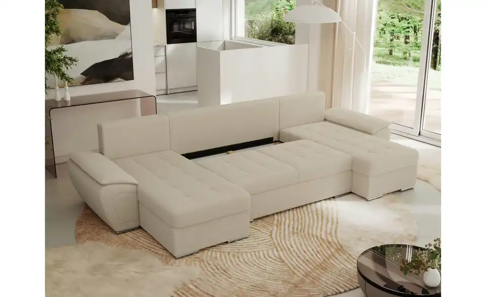 Wohnlandschaft Beige, in Wohnsituation