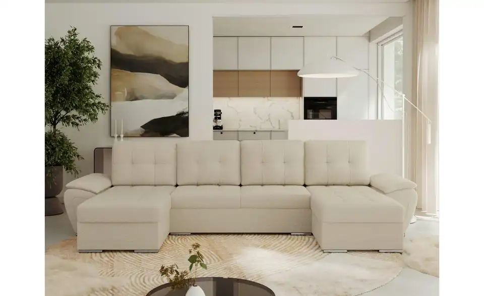 Wohnlandschaft Beige, in Wohnsituation