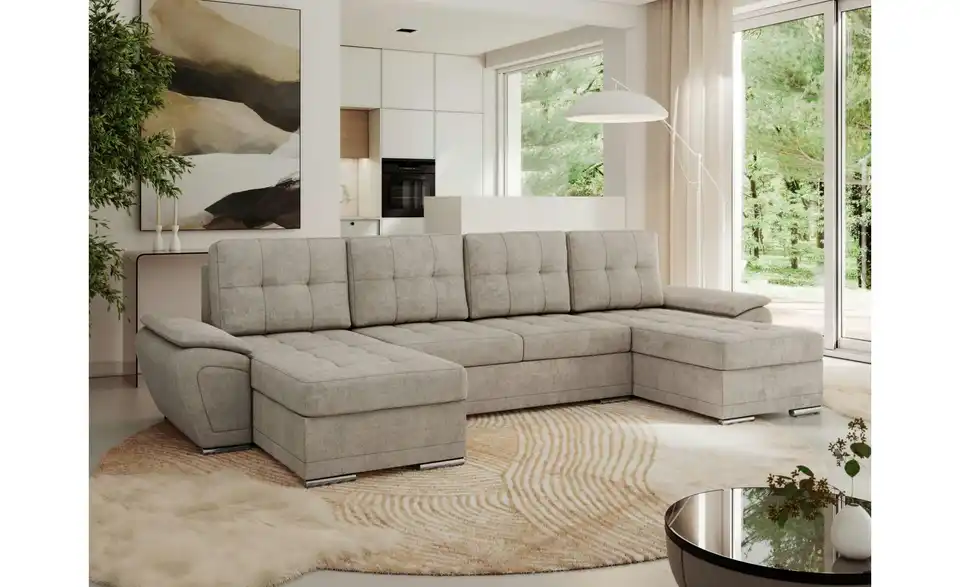 Wohnlandschaft Beige, in Wohnsituation