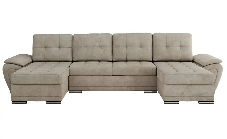 Wohnlandschaft Beige, Frontansicht