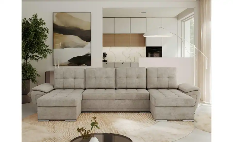 Wohnlandschaft Beige, in Wohnsituation