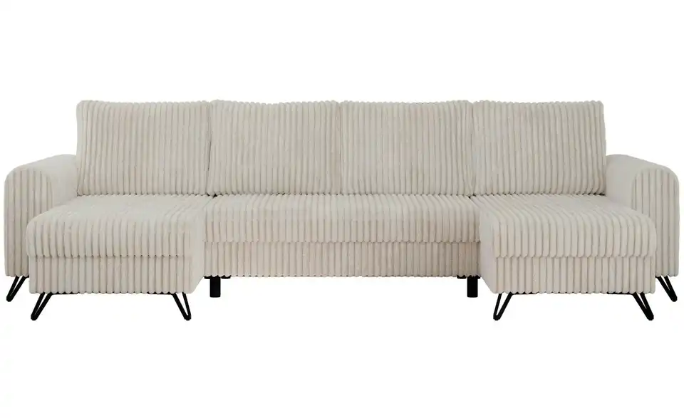 Wohnlandschaft Beige, Frontansicht