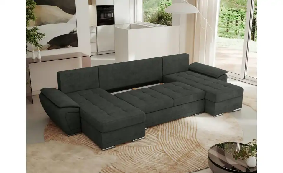 Wohnlandschaft Dunkelgrau, in Wohnsituation