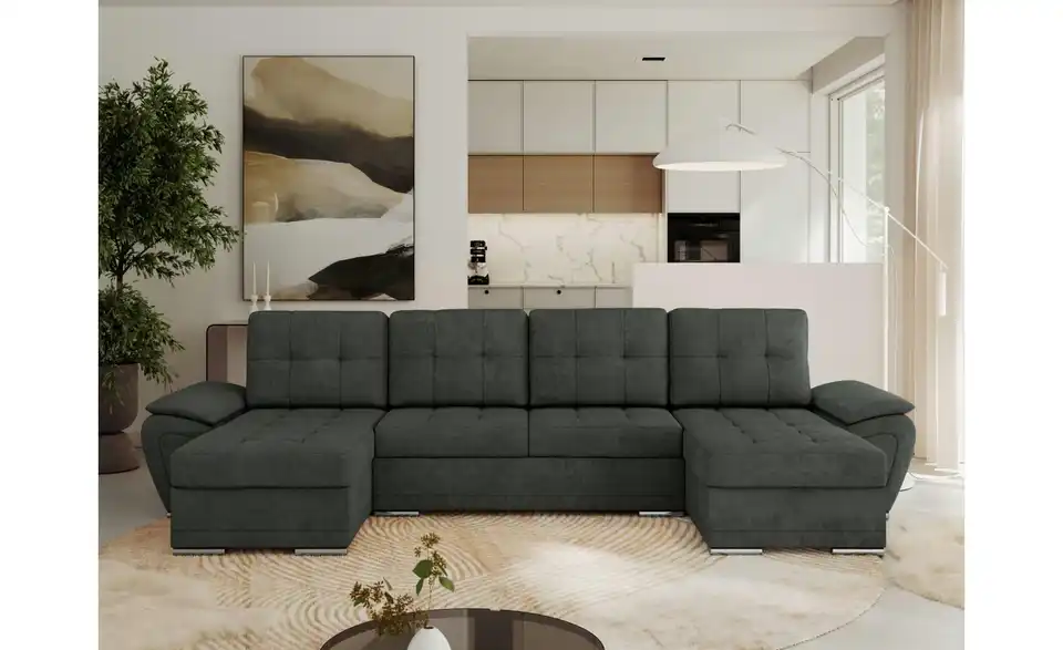 Wohnlandschaft Dunkelgrau, in Wohnsituation