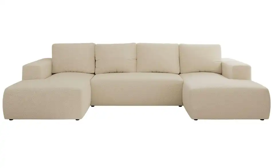 Wohnlandschaft Beige, Frontansicht