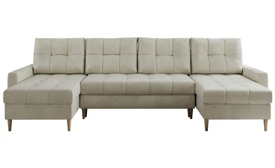 Wohnlandschaft Beige, Frontansicht