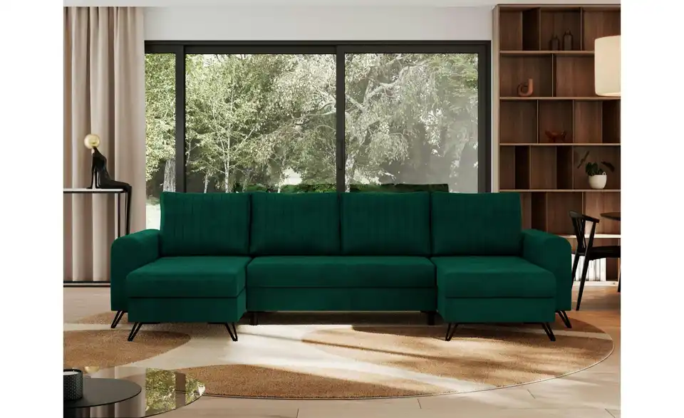 Wohnlandschaft Dunkelgrün, in Wohnsituation