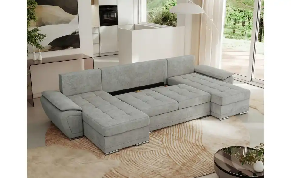 Wohnlandschaft Hellgrau, in Wohnsituation