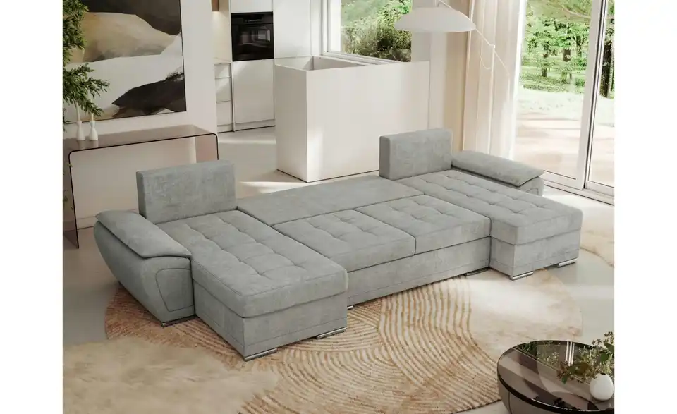 Wohnlandschaft Hellgrau, Funktionsansicht