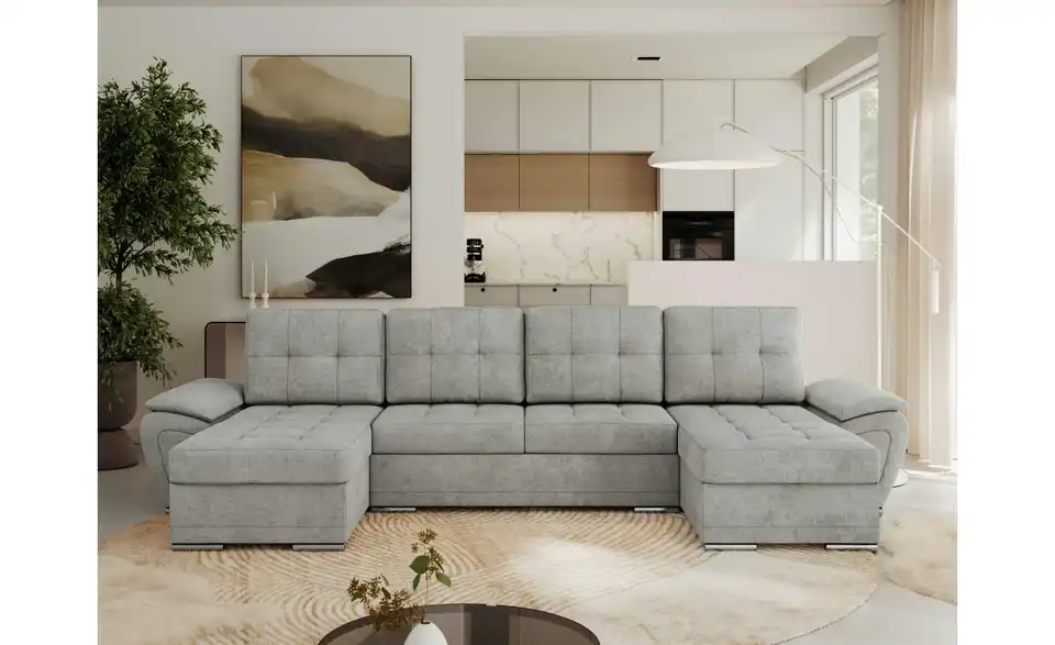 Wohnlandschaft Hellgrau, in Wohnsituation