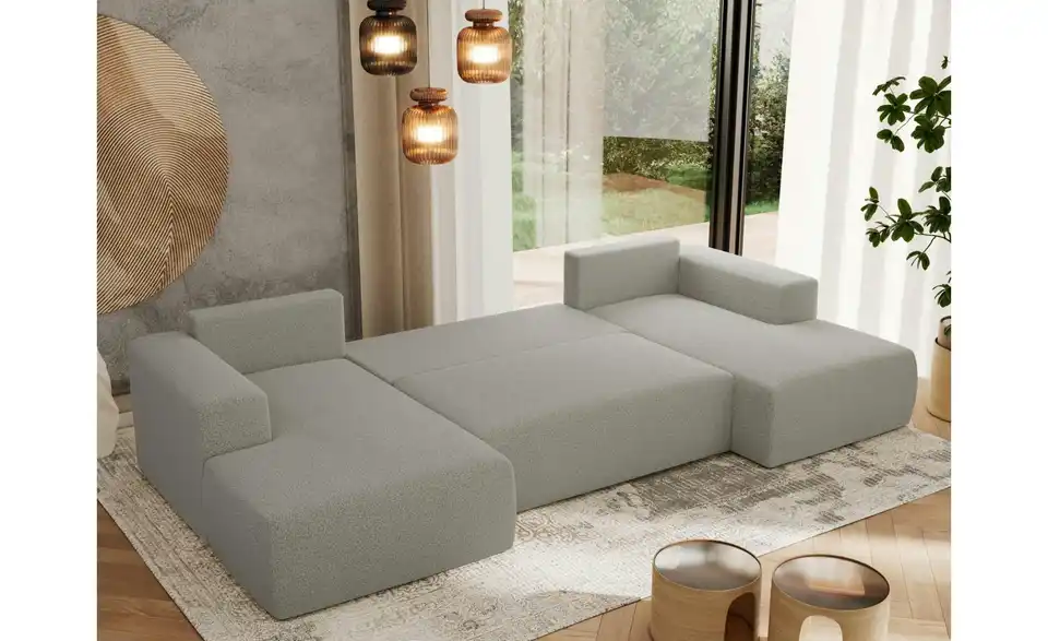 Wohnlandschaft Hellgrau, Funktionsansicht