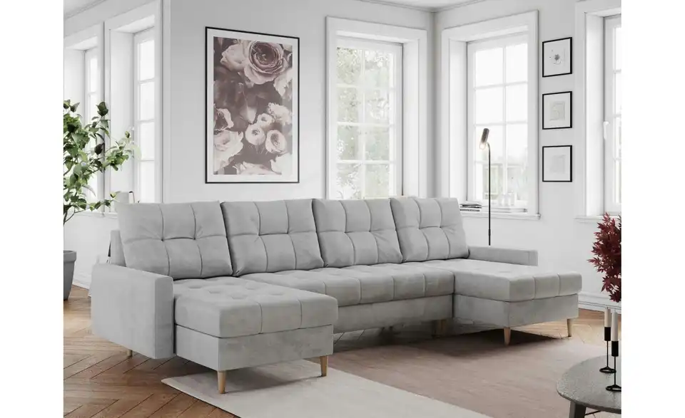 Wohnlandschaft Hellgrau, in Wohnsituation