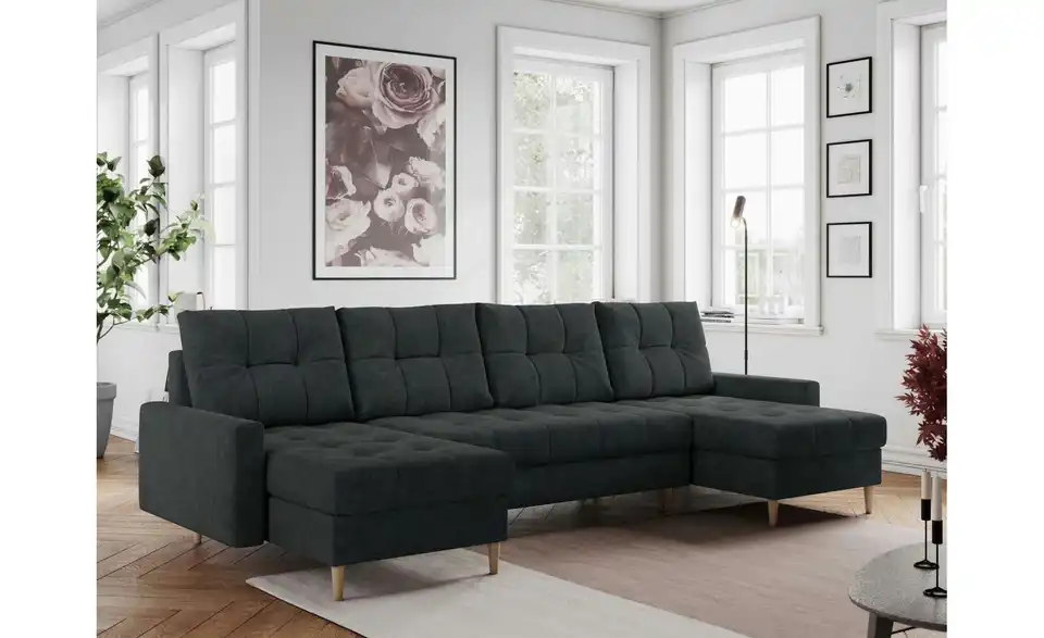 Wohnlandschaft Dunkelgrau, in Wohnsituation