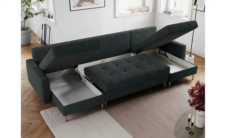 Wohnlandschaft Dunkelgrau, Funktionsansicht