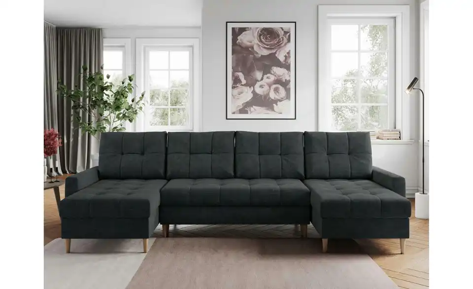 Wohnlandschaft Dunkelgrau, in Wohnsituation