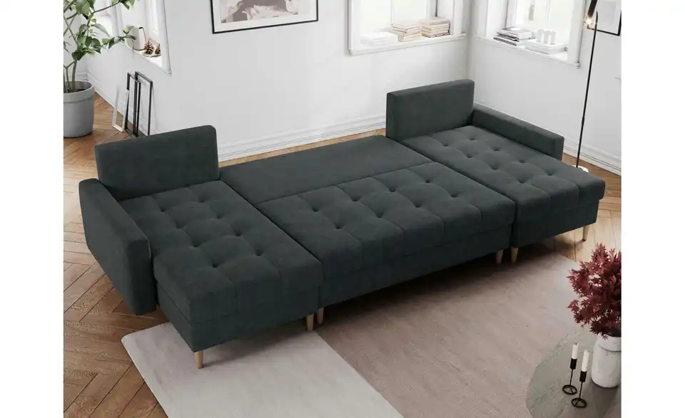 Wohnlandschaft Dunkelgrau, in Wohnsituation